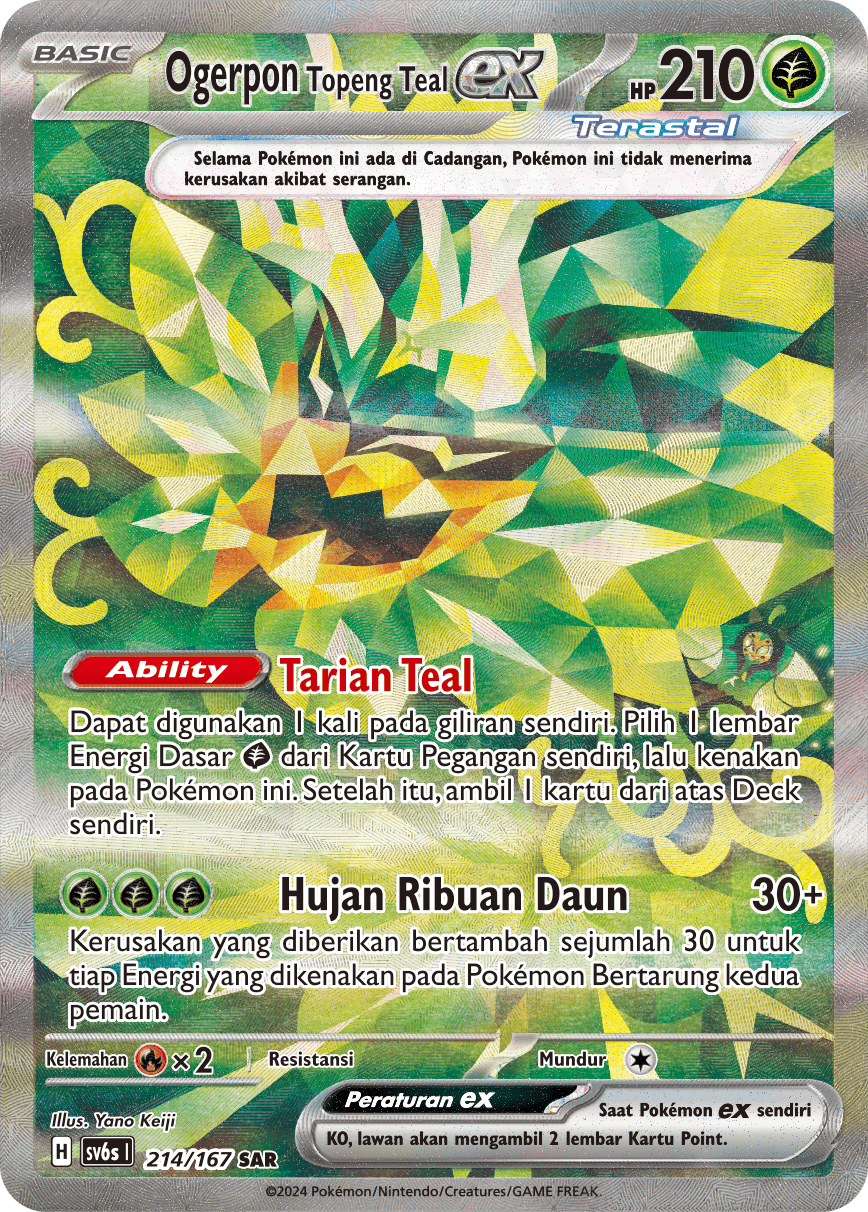 SV6s #214 214 — Topeng Transfigurasi (Indonesian Pokémon TCG card)