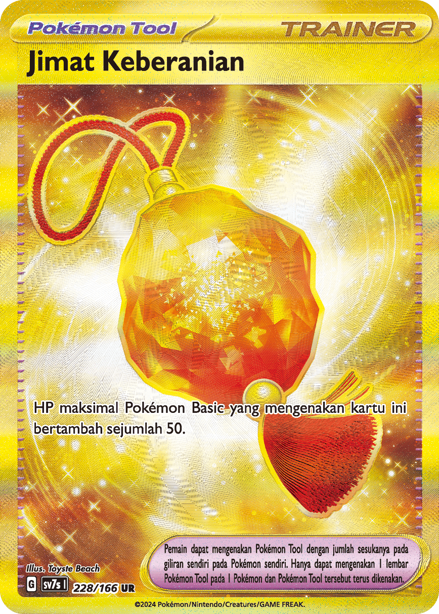 Bravery Charm 228 — Bimbingan Rasi (Indonesian Pokémon TCG card)