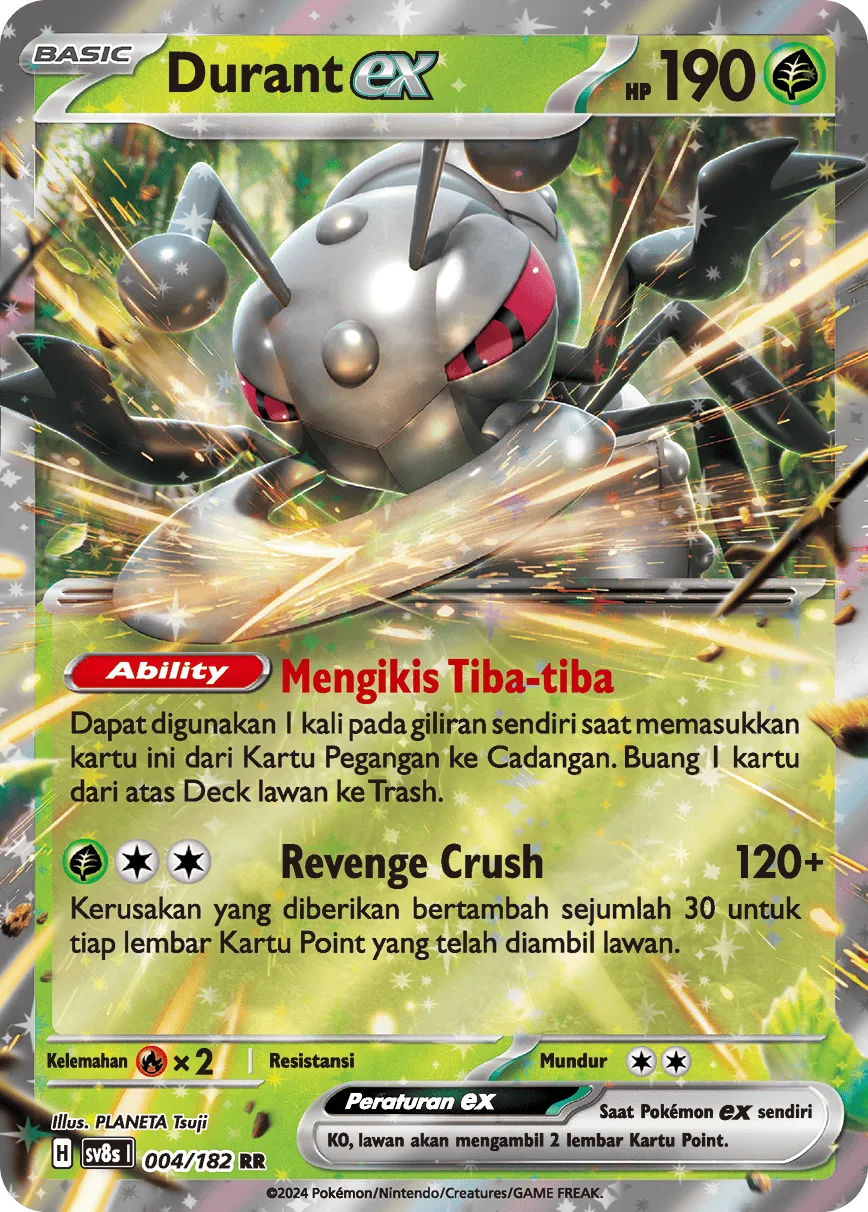 Durant ex 004 (Indonesian Pokémon TCG card)