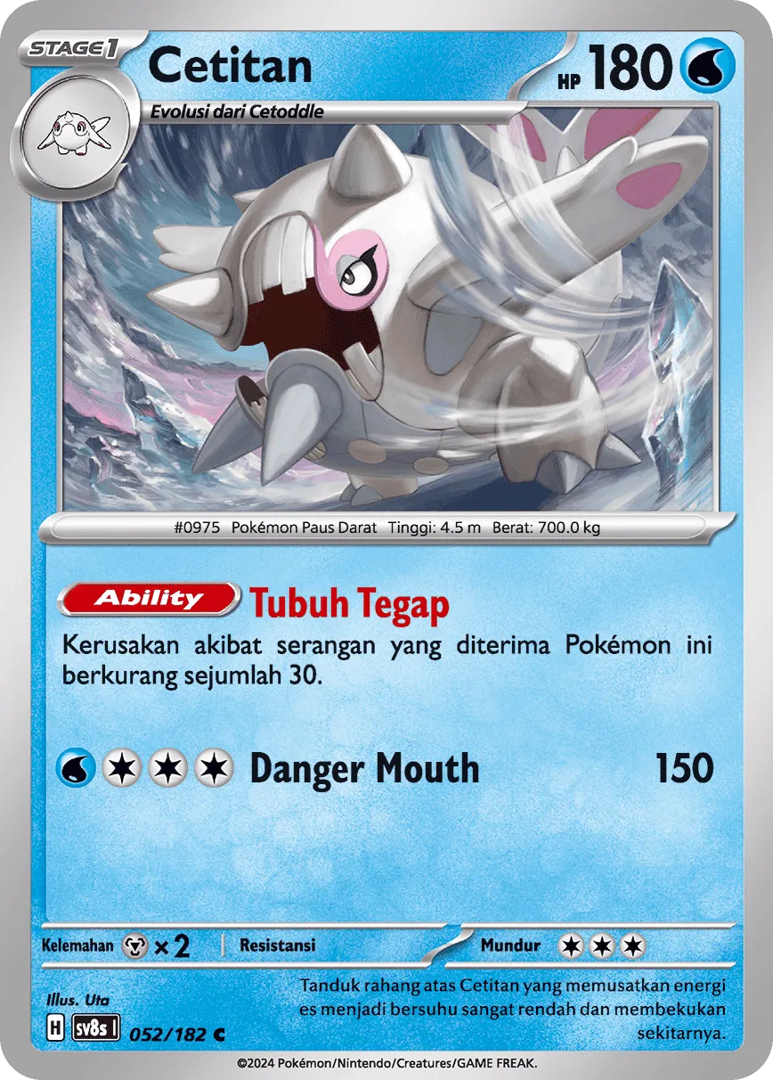 Cetitan 052 (Indonesian Pokémon TCG card)