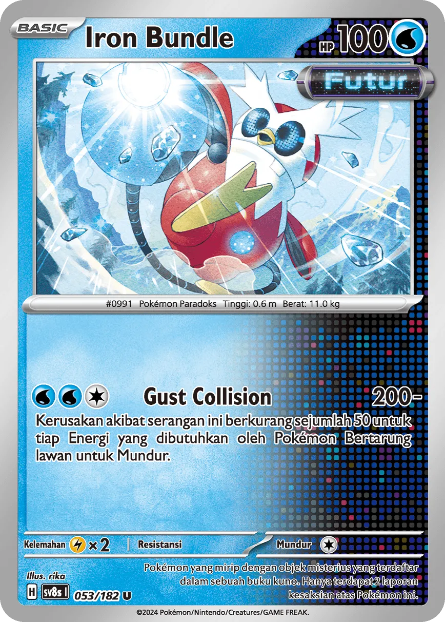 Iron Bundle 053 (Indonesian Pokémon TCG card)