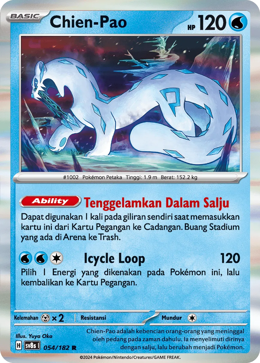 Chien-Pao 054 (Indonesian Pokémon TCG card)