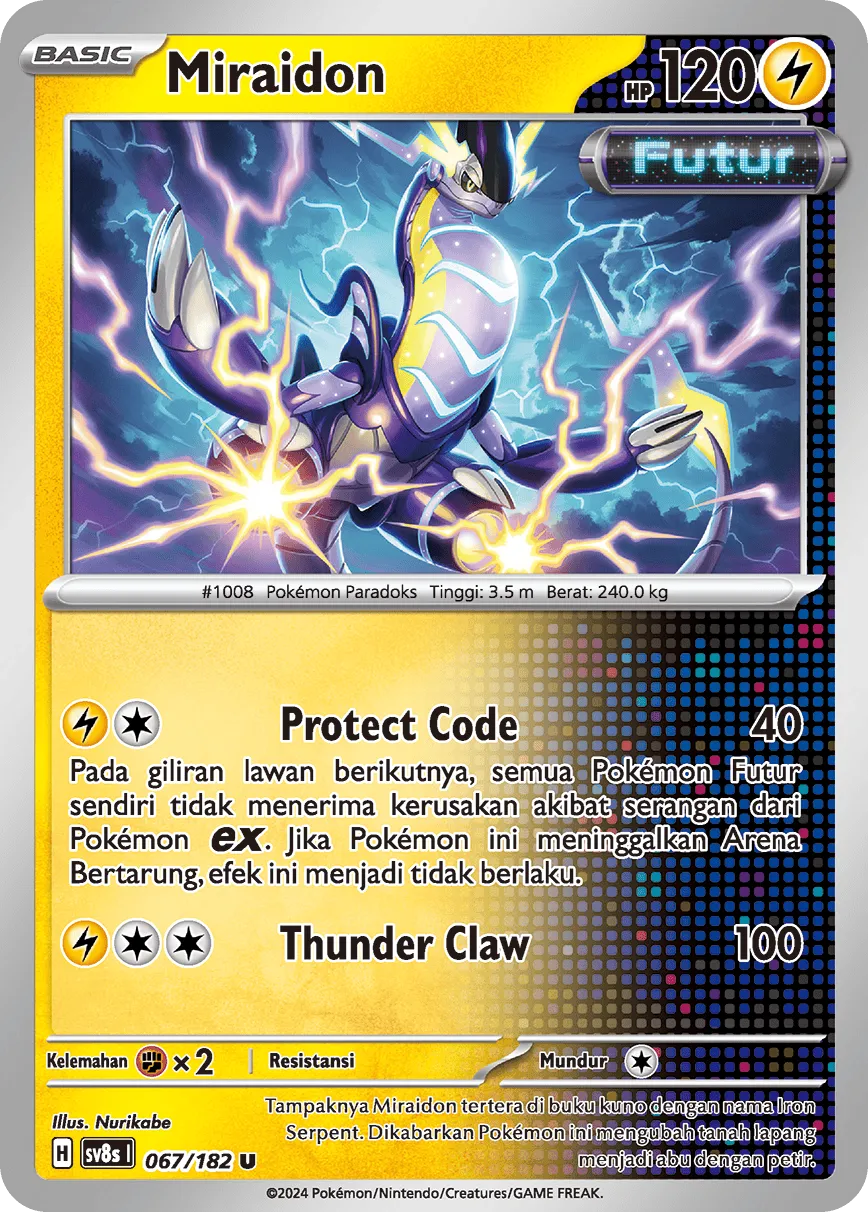 Miraidon 067 (Indonesian Pokémon TCG card)