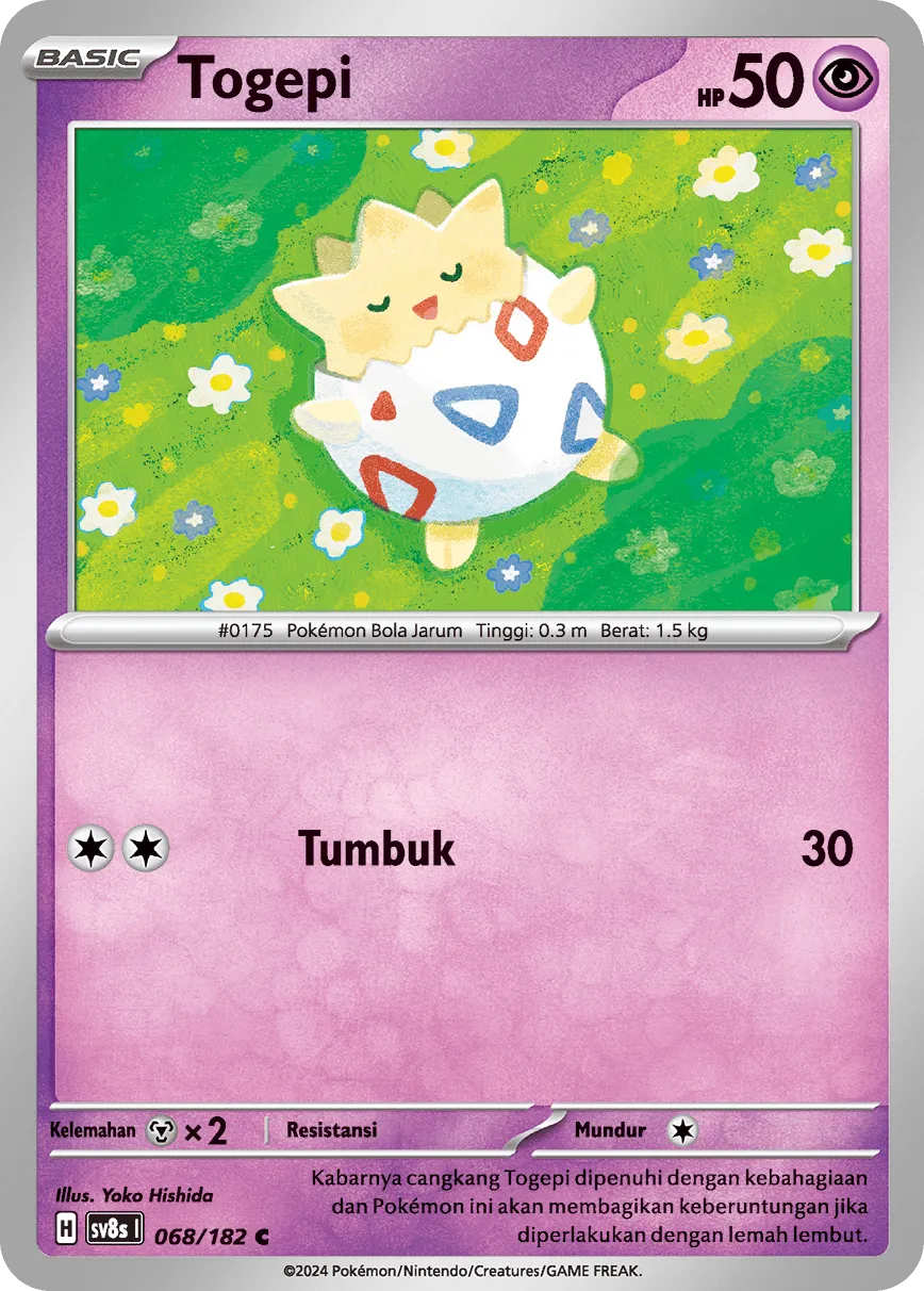Togepi 068 (Indonesian Pokémon TCG card)