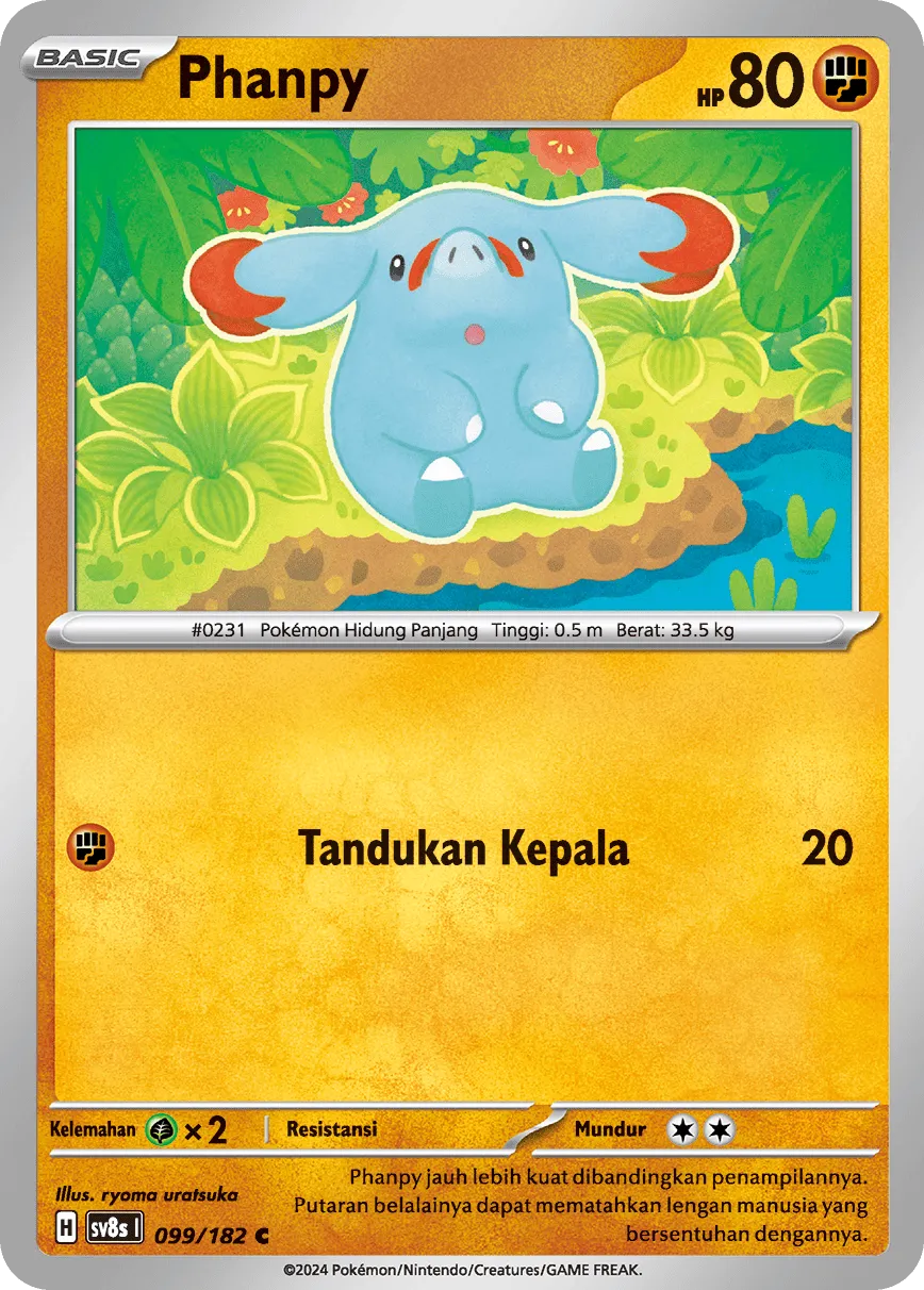 Phanpy 099 (Indonesian Pokémon TCG card)