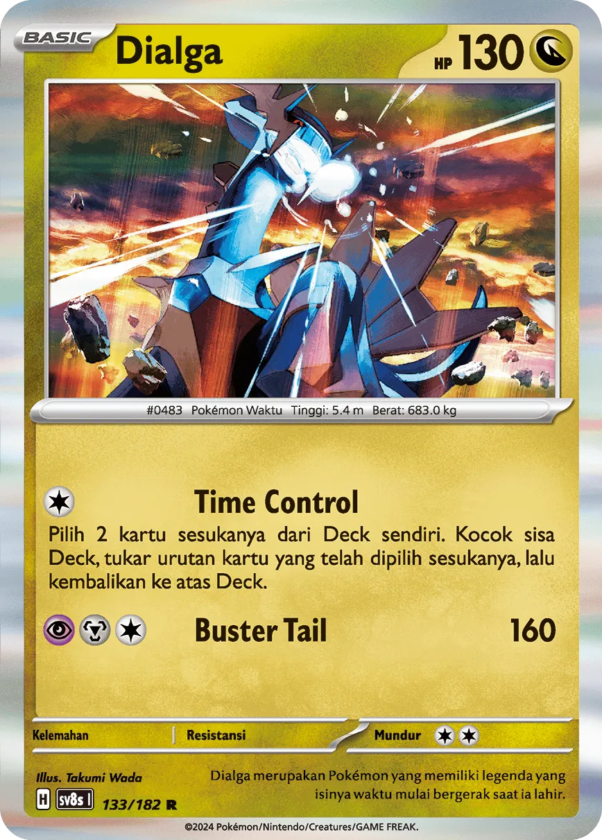 Dialga 133 (Indonesian Pokémon TCG card)