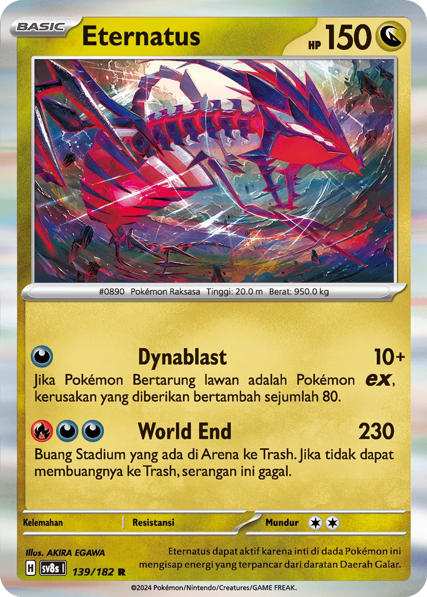 Eternatus 139 (Indonesian Pokémon TCG card)