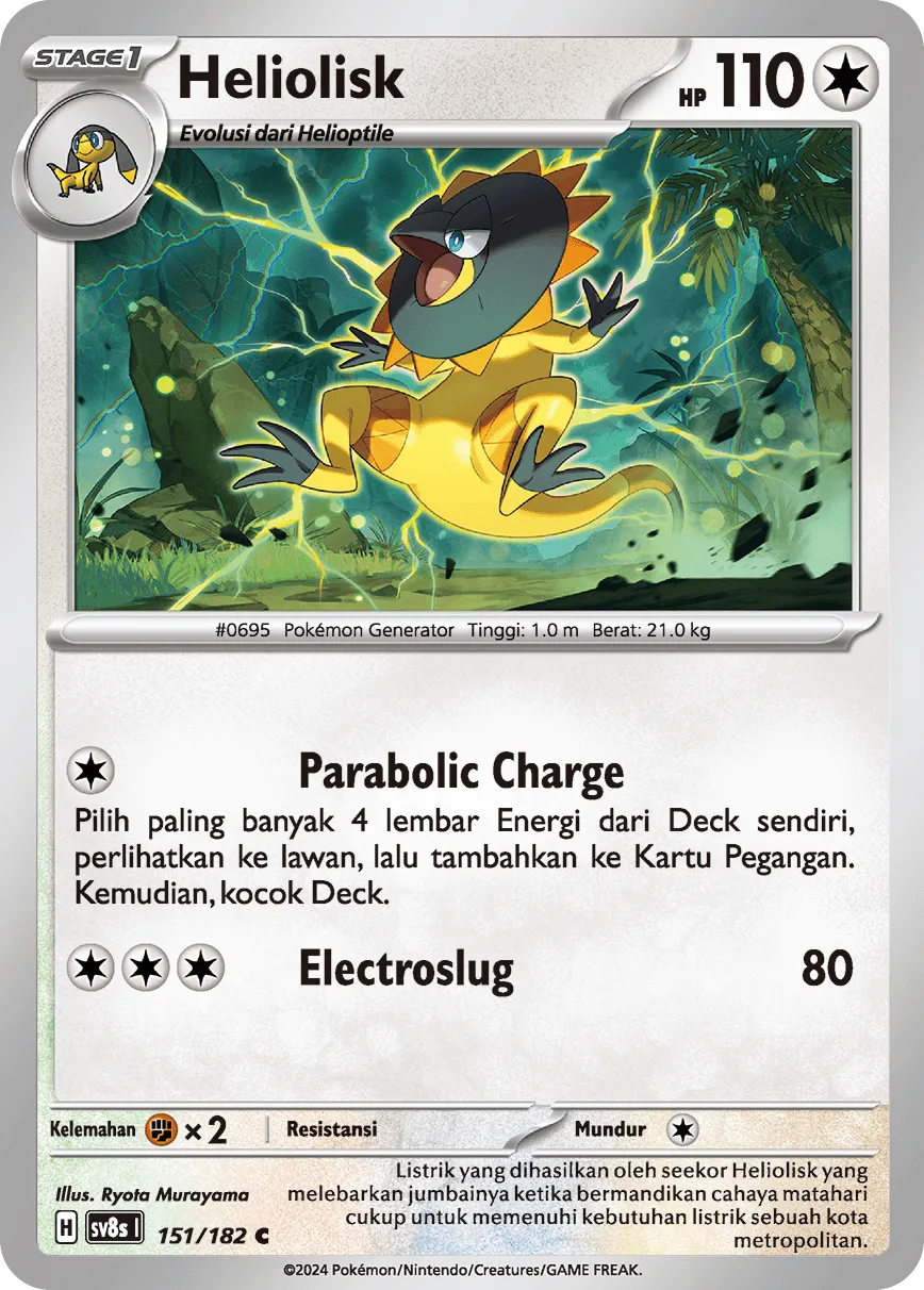 Heliolisk 151 (Indonesian Pokémon TCG card)