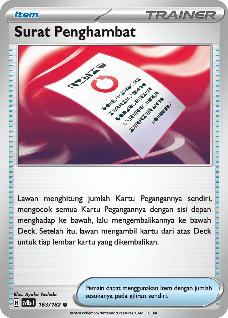 Meddling Memo 163 (Indonesian Pokémon TCG card)