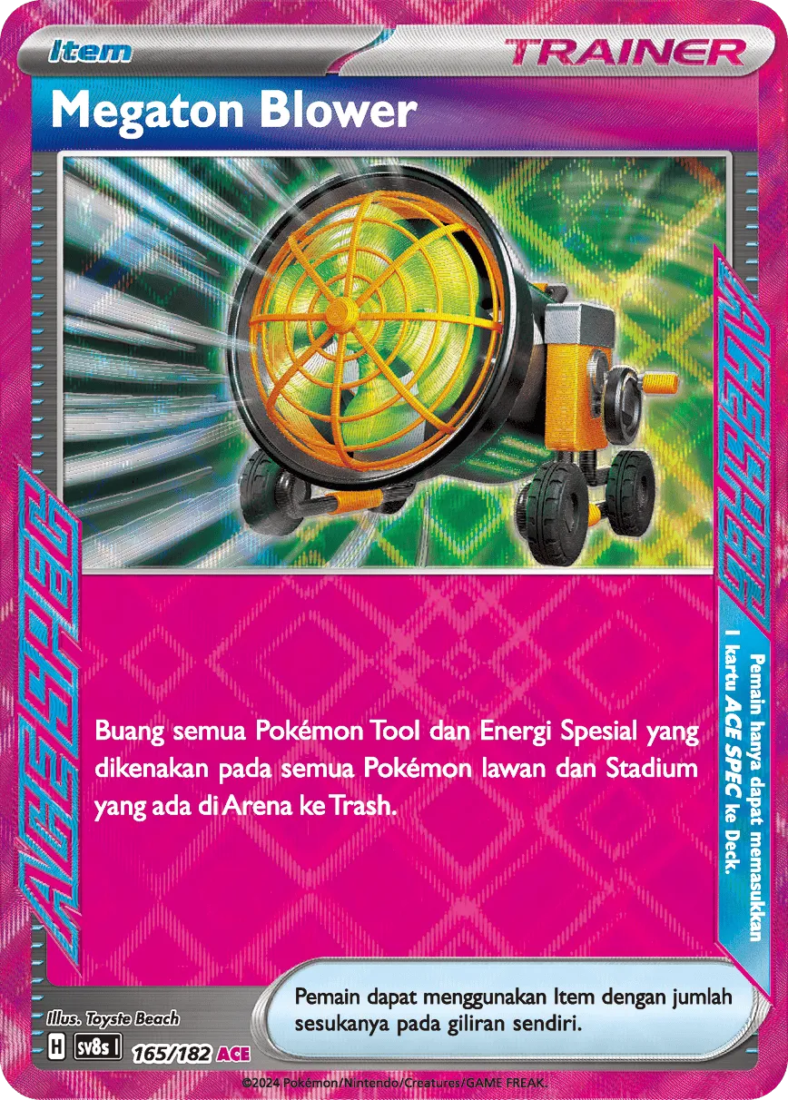 Megaton Blower 165 (Indonesian Pokémon TCG card)