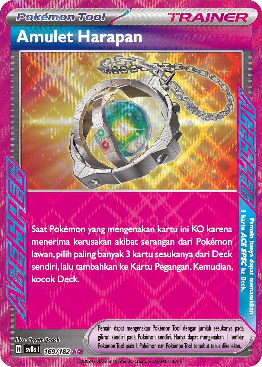 Amulet of Hope 169 (Indonesian Pokémon TCG card)