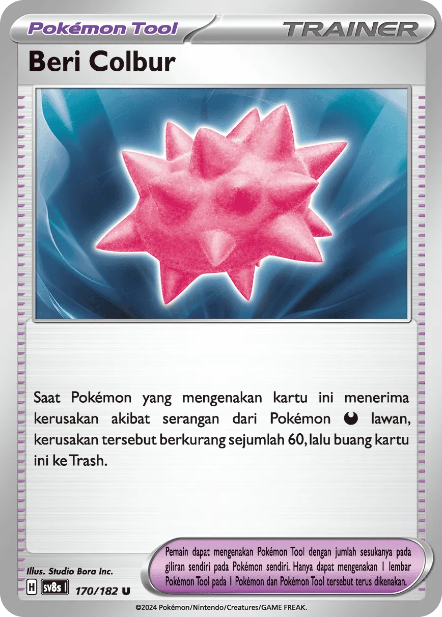 Colbur Berry 170 (Indonesian Pokémon TCG card)