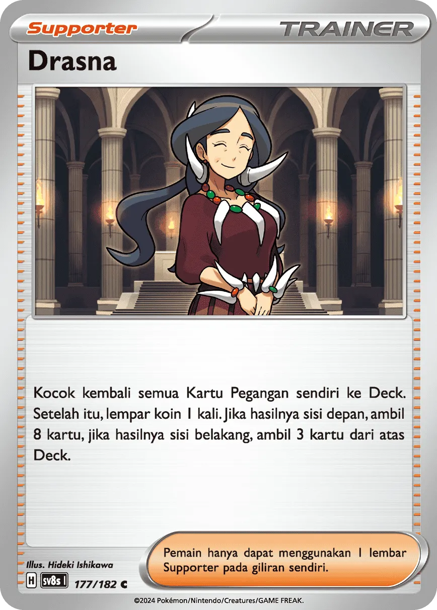 Drasna 177 (Indonesian Pokémon TCG card)