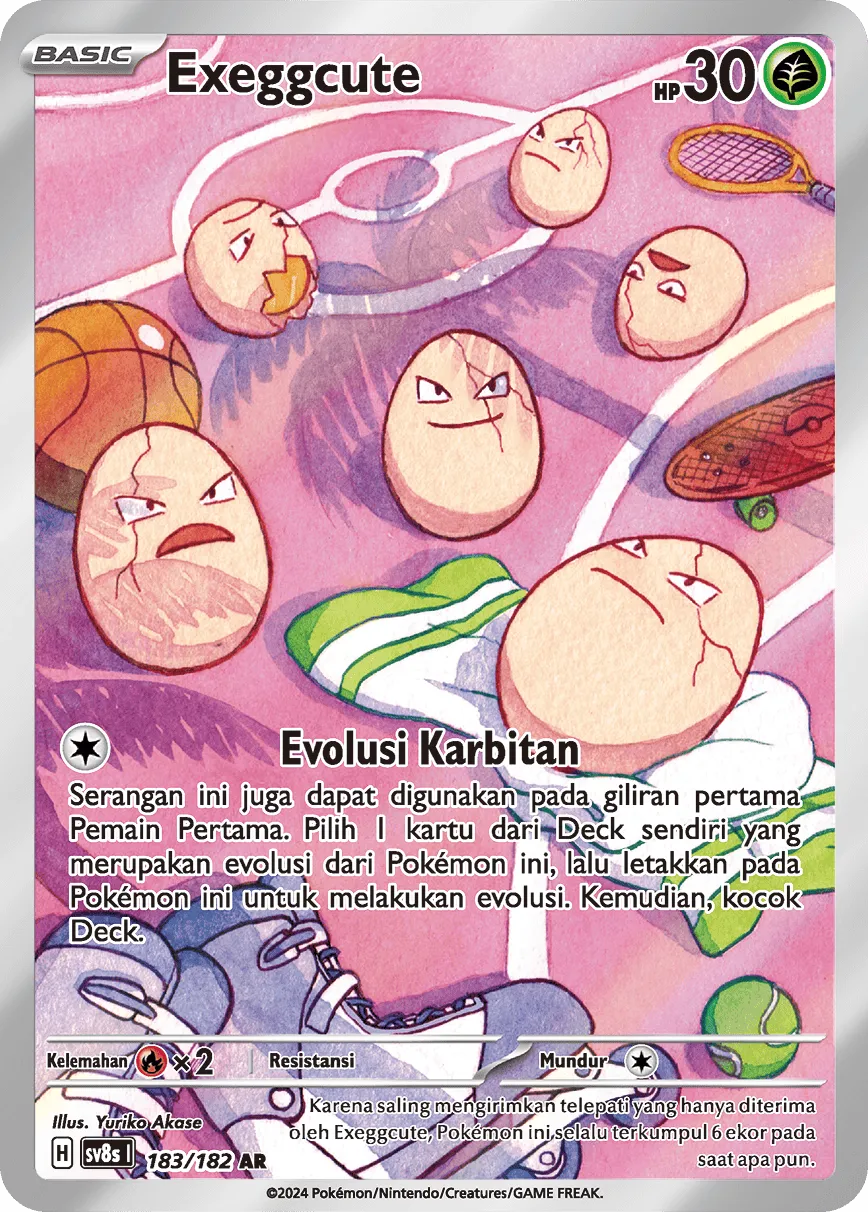 Exeggcute 183 (Indonesian Pokémon TCG card)