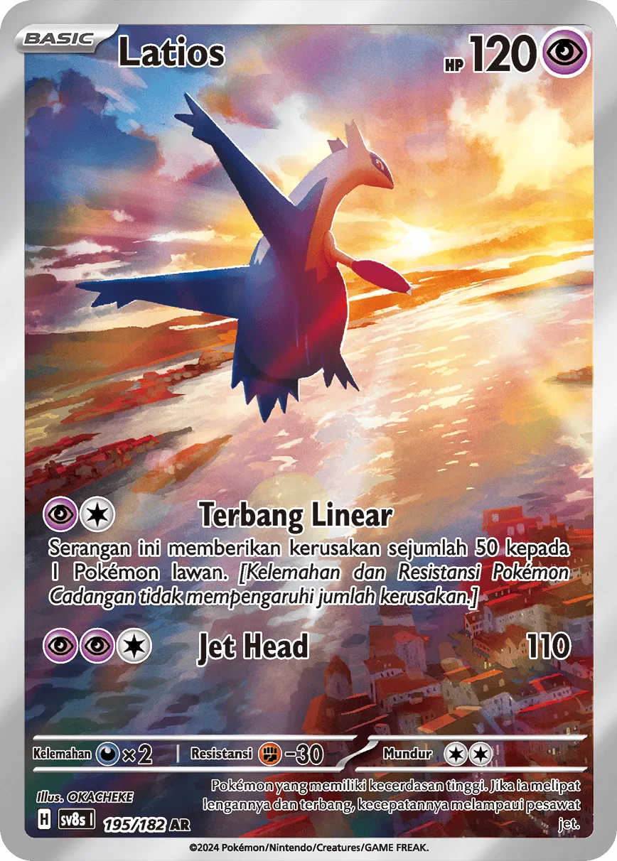 Latios 195 (Indonesian Pokémon TCG card)