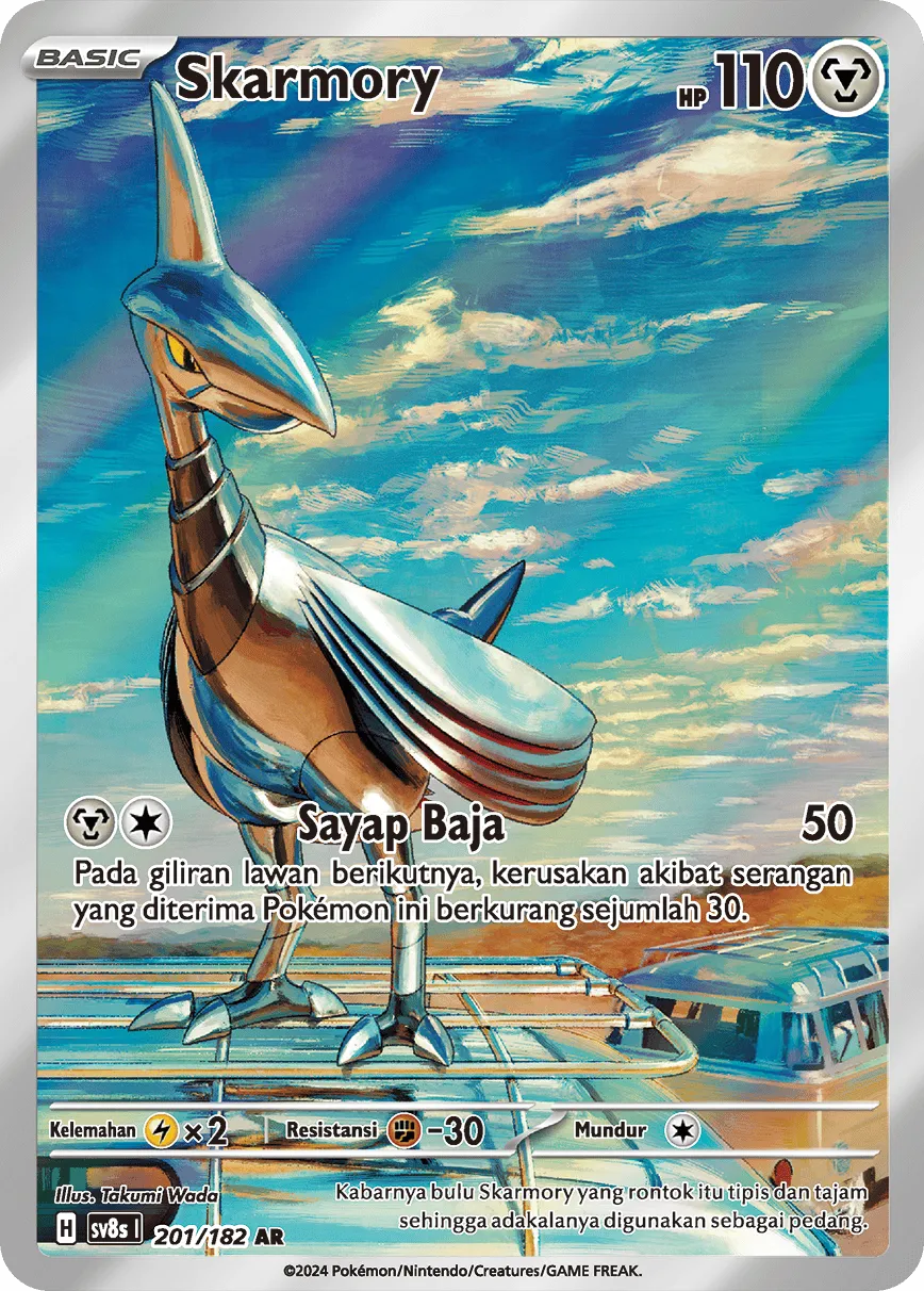 Skarmory 201 (Indonesian Pokémon TCG card)