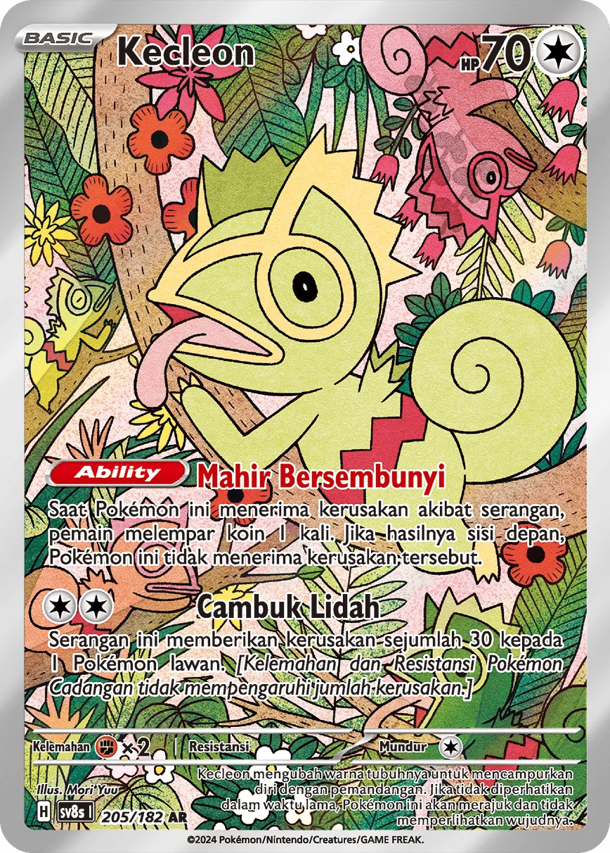 Kecleon 205 (Indonesian Pokémon TCG card)