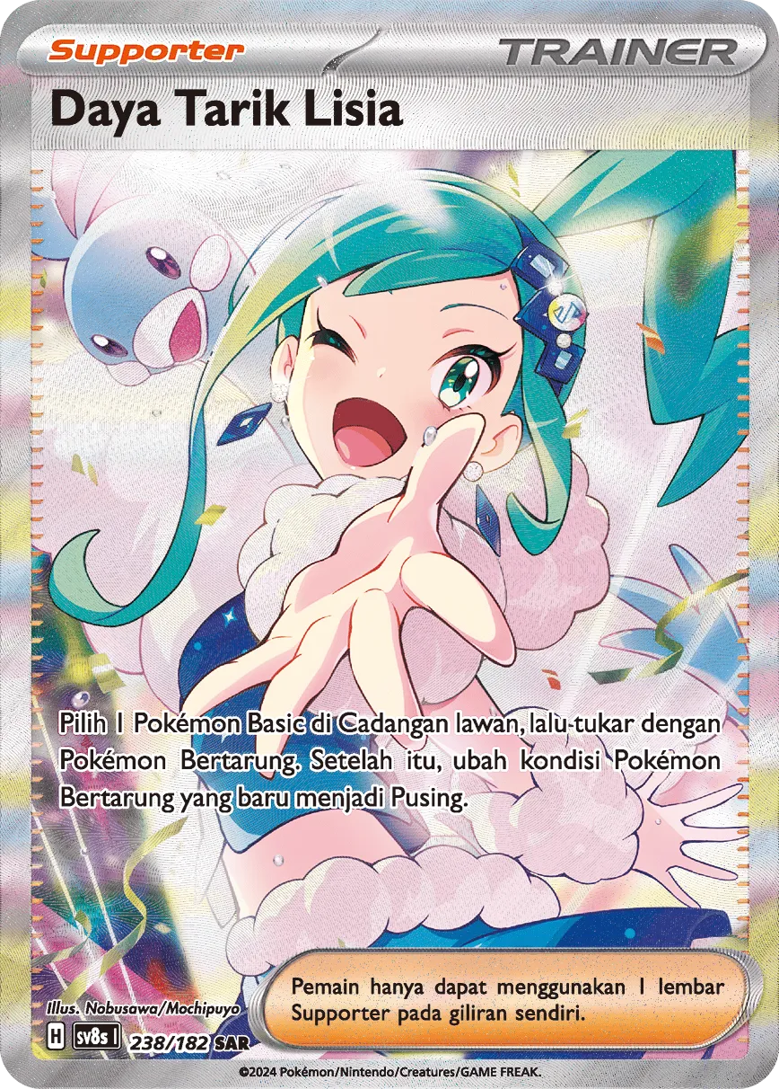 Lisia's Appeal 238 (Indonesian Pokémon TCG card)