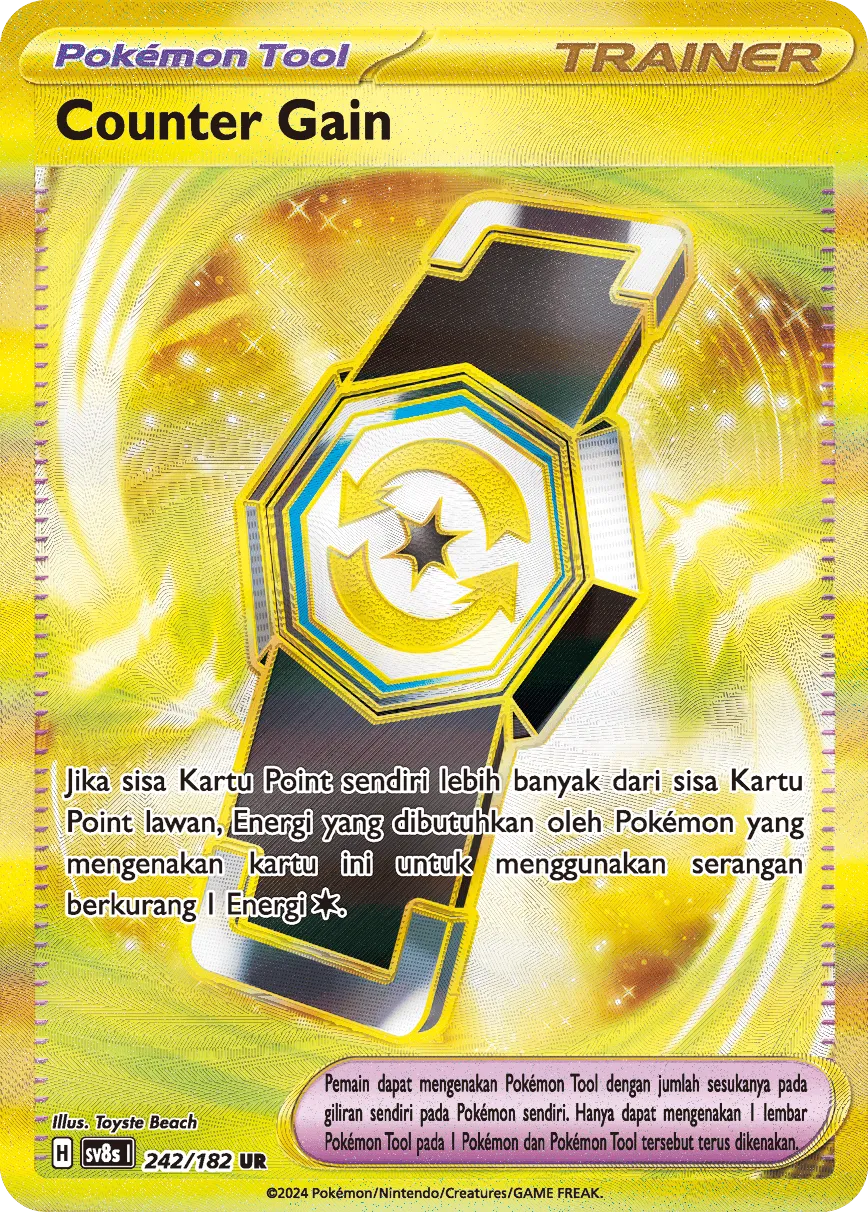 Gravity Mountain 242 (Indonesian Pokémon TCG card)