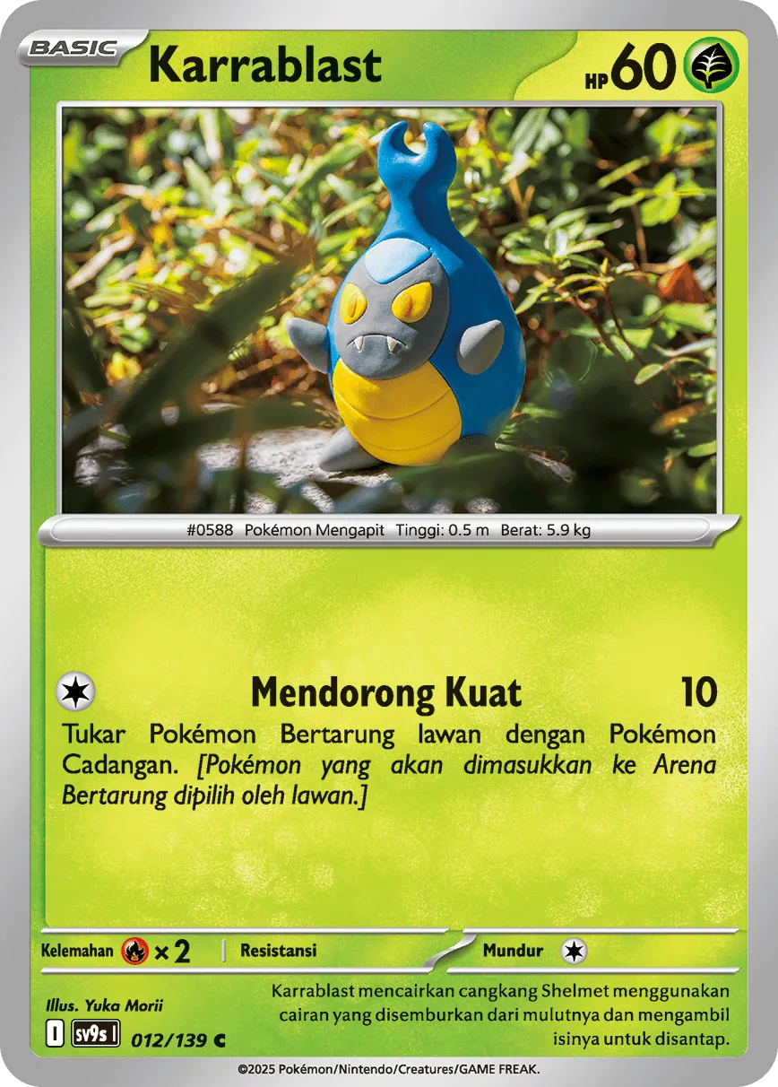 Karrablast 012 — Ikatan Takdir (Indonesian Pokémon TCG card)