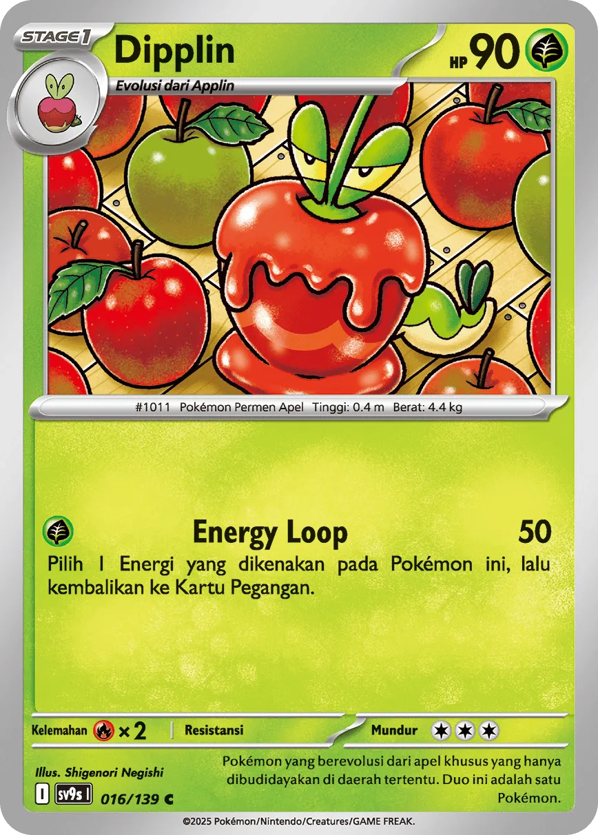 Dipplin 016 — Ikatan Takdir (Indonesian Pokémon TCG card)