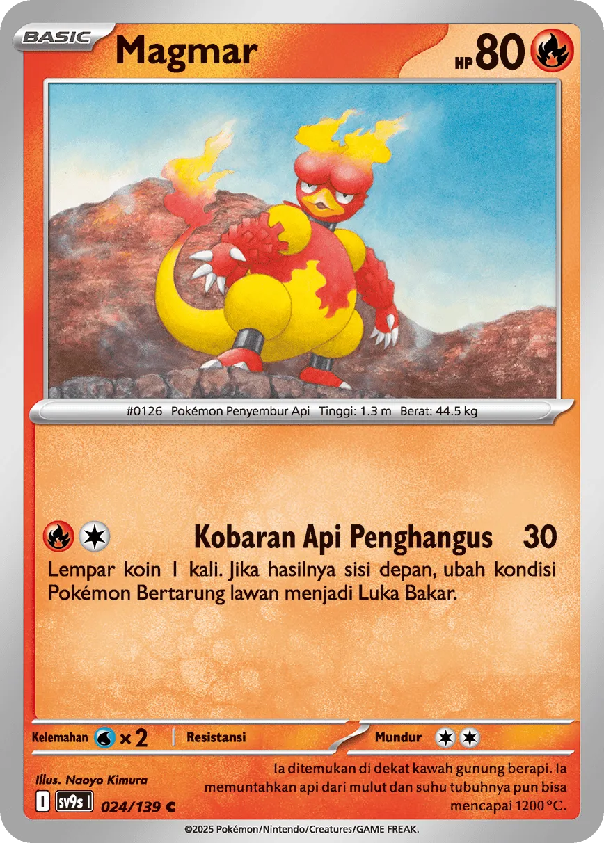 Magmar 024 — Ikatan Takdir (Indonesian Pokémon TCG card)