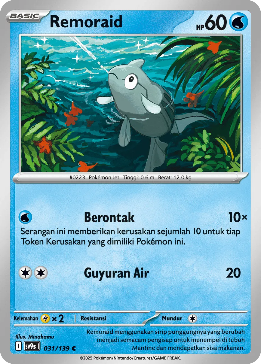 Remoraid 031 — Ikatan Takdir (Indonesian Pokémon TCG card)
