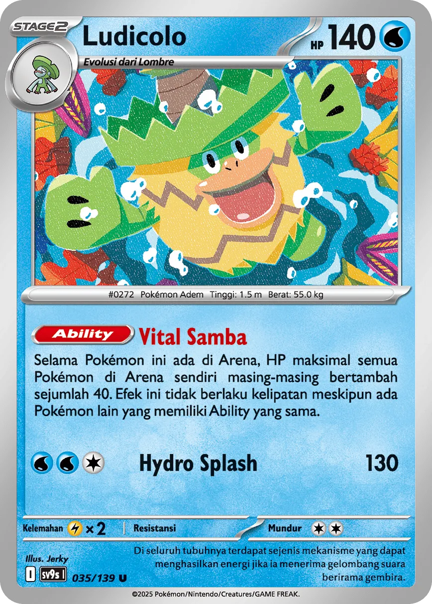 Ludicolo 035 — Ikatan Takdir (Indonesian Pokémon TCG card)