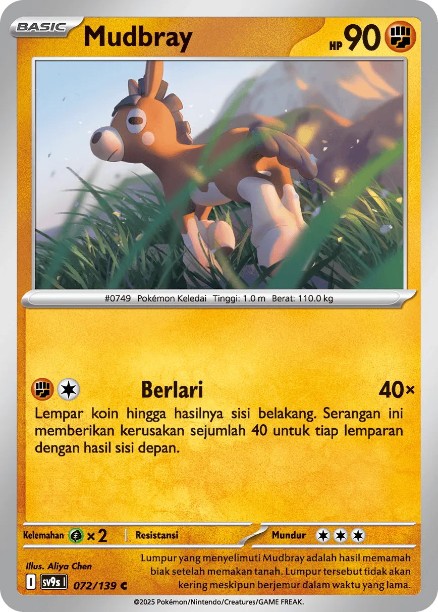 Mudbray 072 — Ikatan Takdir (Indonesian Pokémon TCG card)