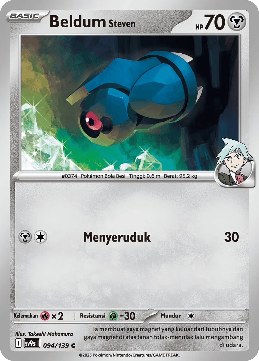 Steven's Beldum 094 — Ikatan Takdir (Indonesian Pokémon TCG card)