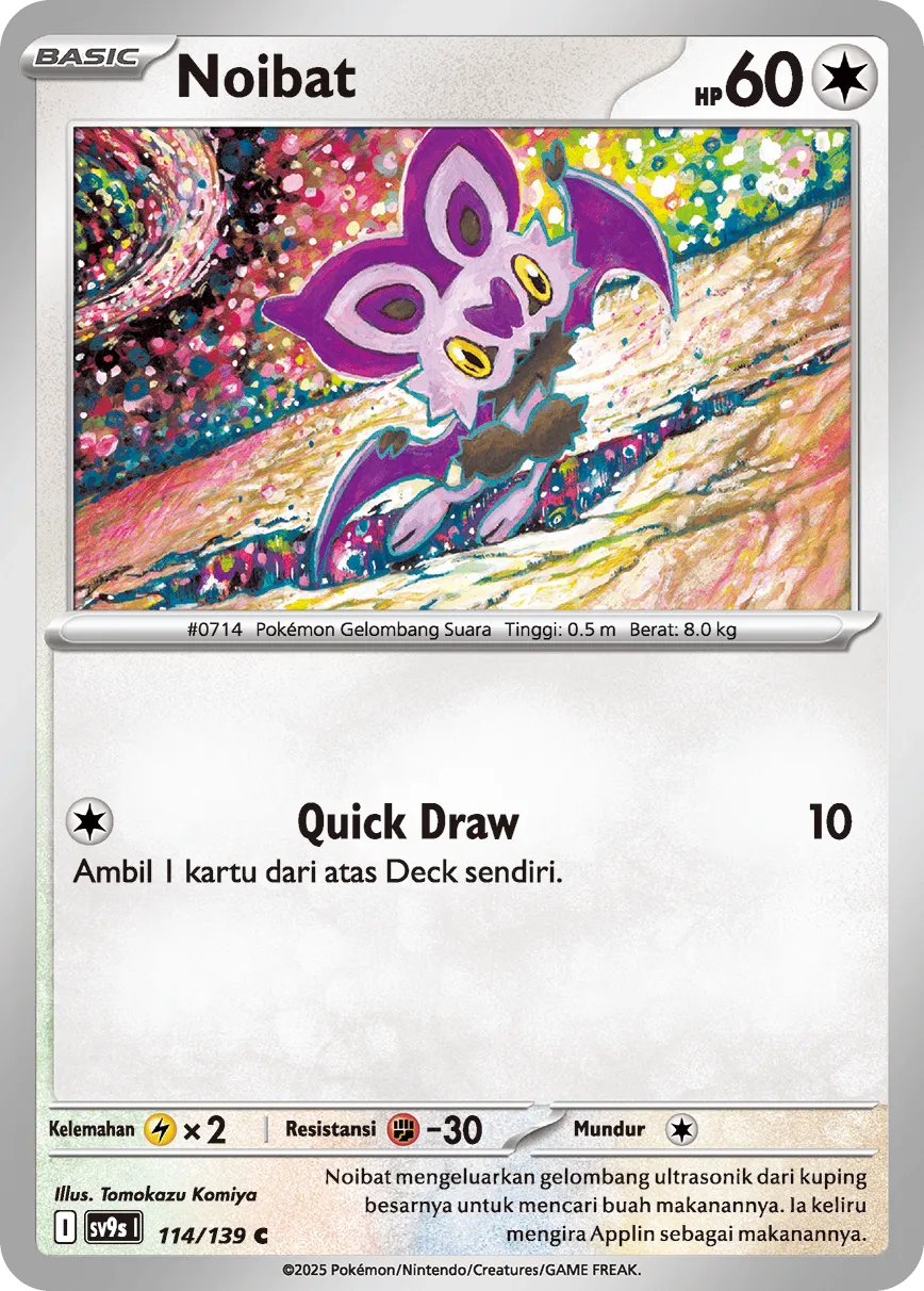 Noibat 114 — Ikatan Takdir (Indonesian Pokémon TCG card)