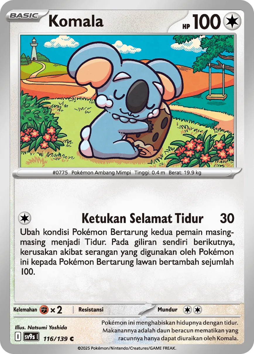 Komala 116 — Ikatan Takdir (Indonesian Pokémon TCG card)