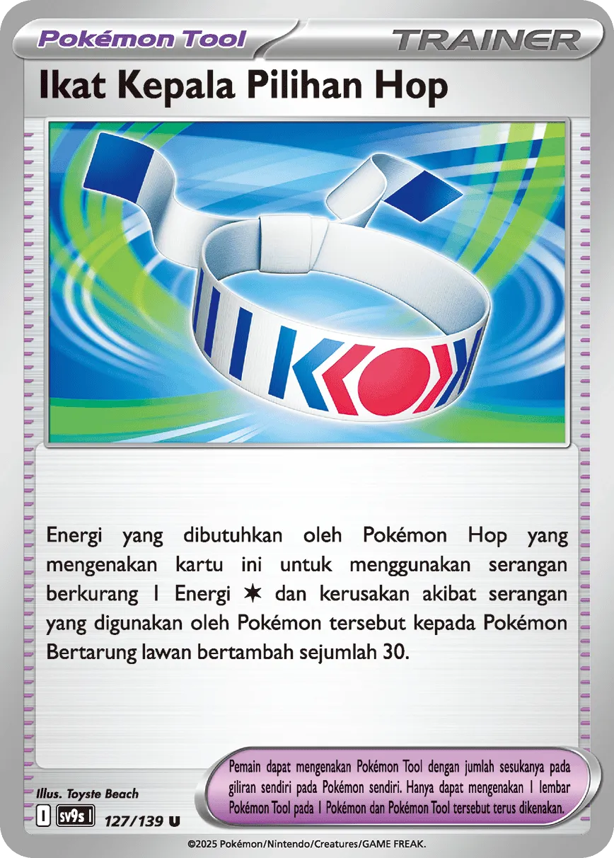 Hop's Choice Band 127 — Ikatan Takdir (Indonesian Pokémon TCG card)