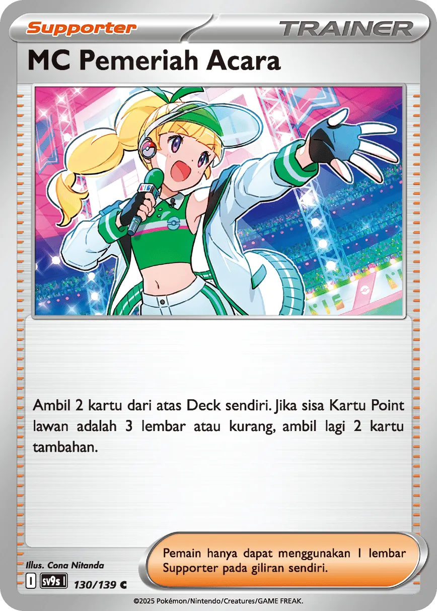 Emcee's Hype 130 — Ikatan Takdir (Indonesian Pokémon TCG card)