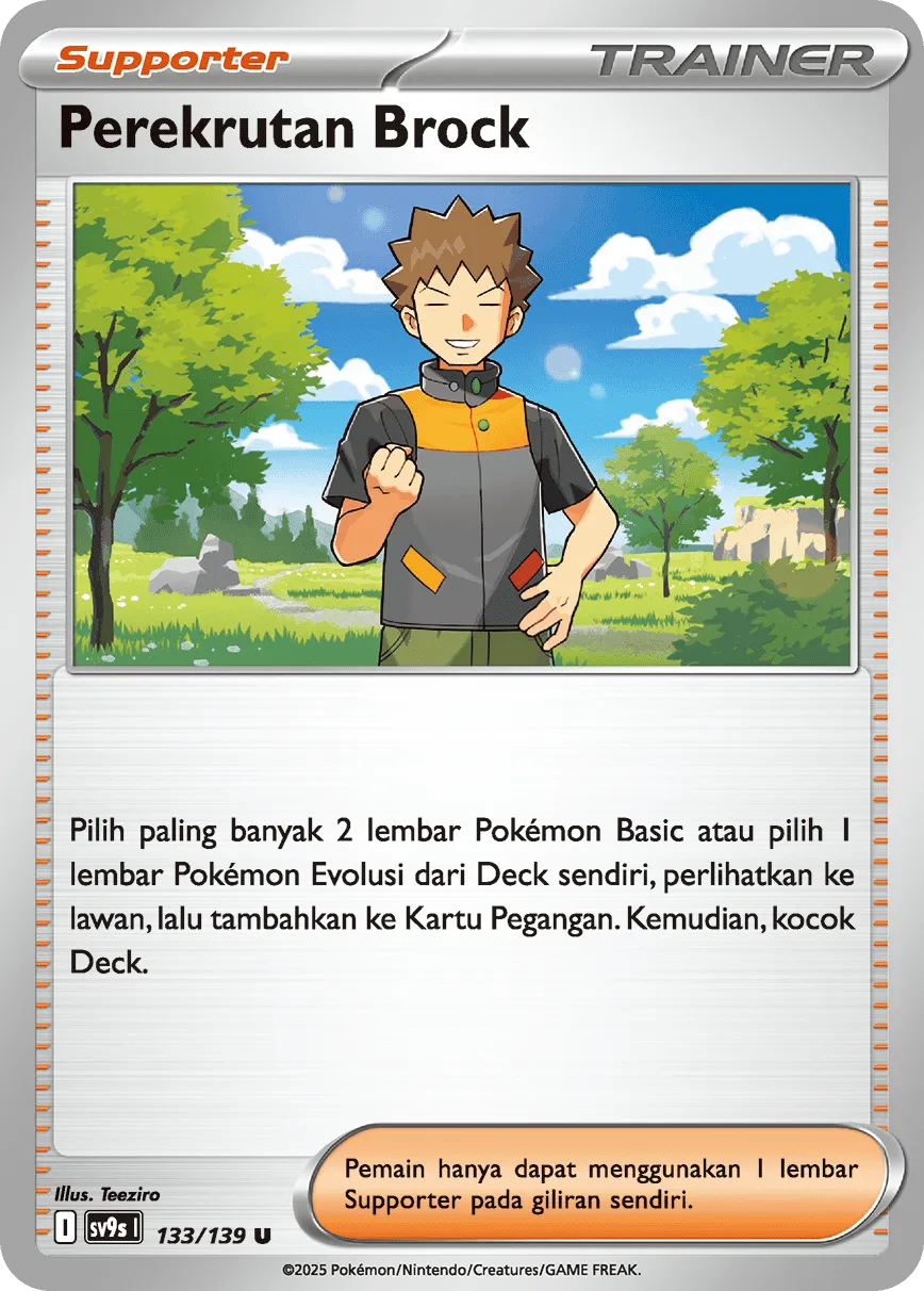 Brock's Scouting 133 — Ikatan Takdir (Indonesian Pokémon TCG card)