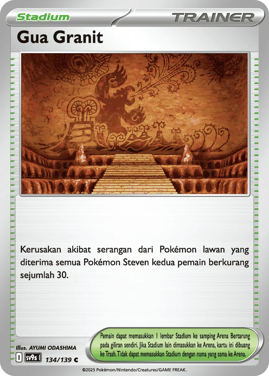 Granite Cave 134 — Ikatan Takdir (Indonesian Pokémon TCG card)