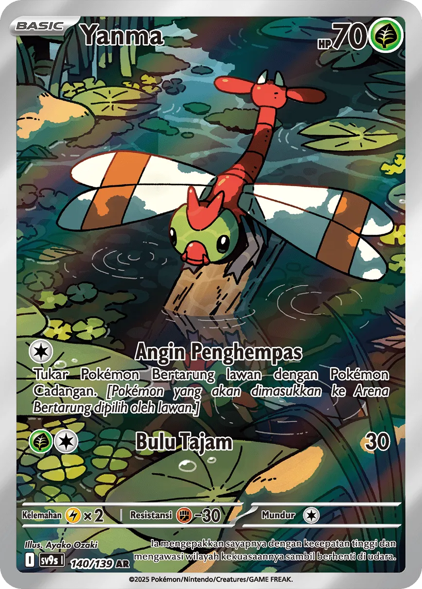 Yanma 140 — Ikatan Takdir (Indonesian Pokémon TCG card)