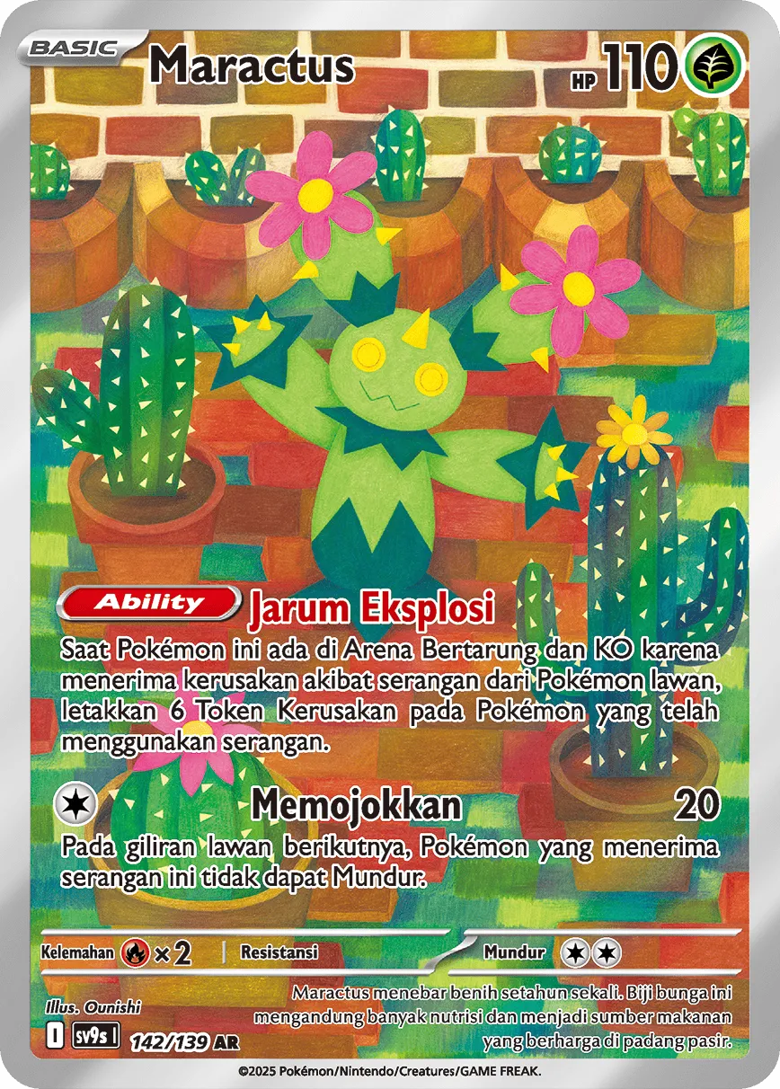 Maractus 142 — Ikatan Takdir (Indonesian Pokémon TCG card)