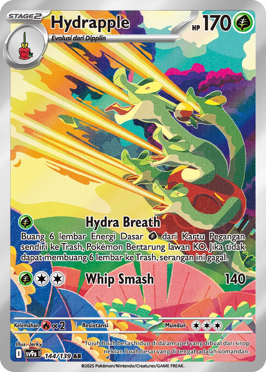 Hydrapple 144 — Ikatan Takdir (Indonesian Pokémon TCG card)