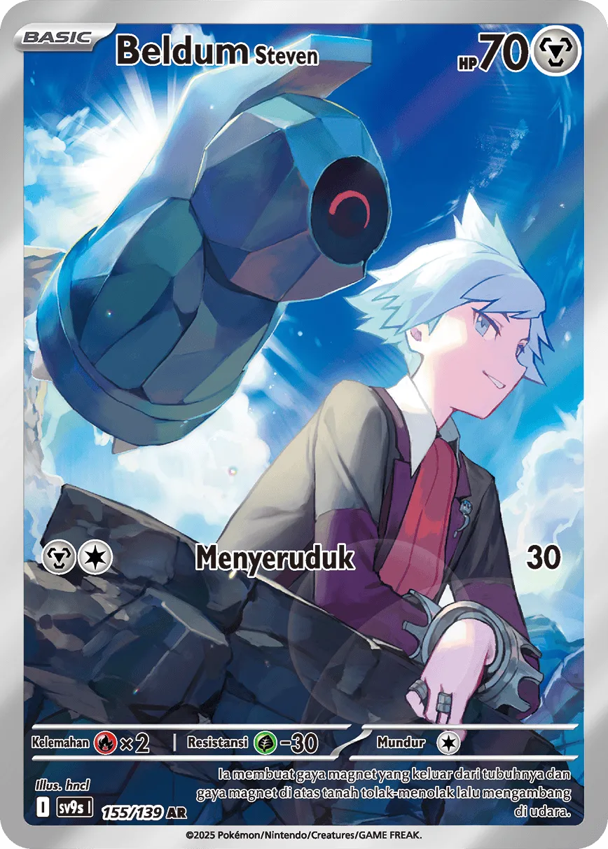 Steven's Beldum 155 — Ikatan Takdir (Indonesian Pokémon TCG card)