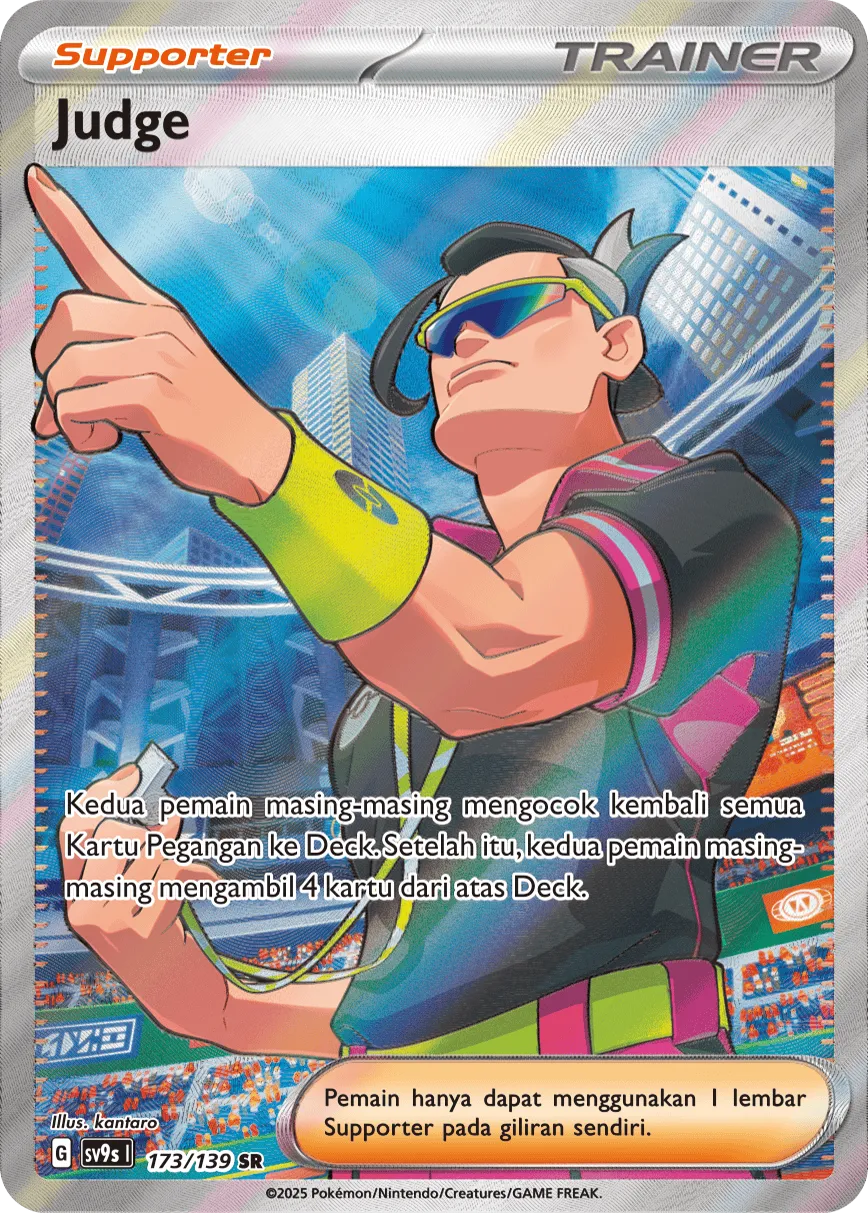 Judge 173 — Ikatan Takdir (Indonesian Pokémon TCG card)