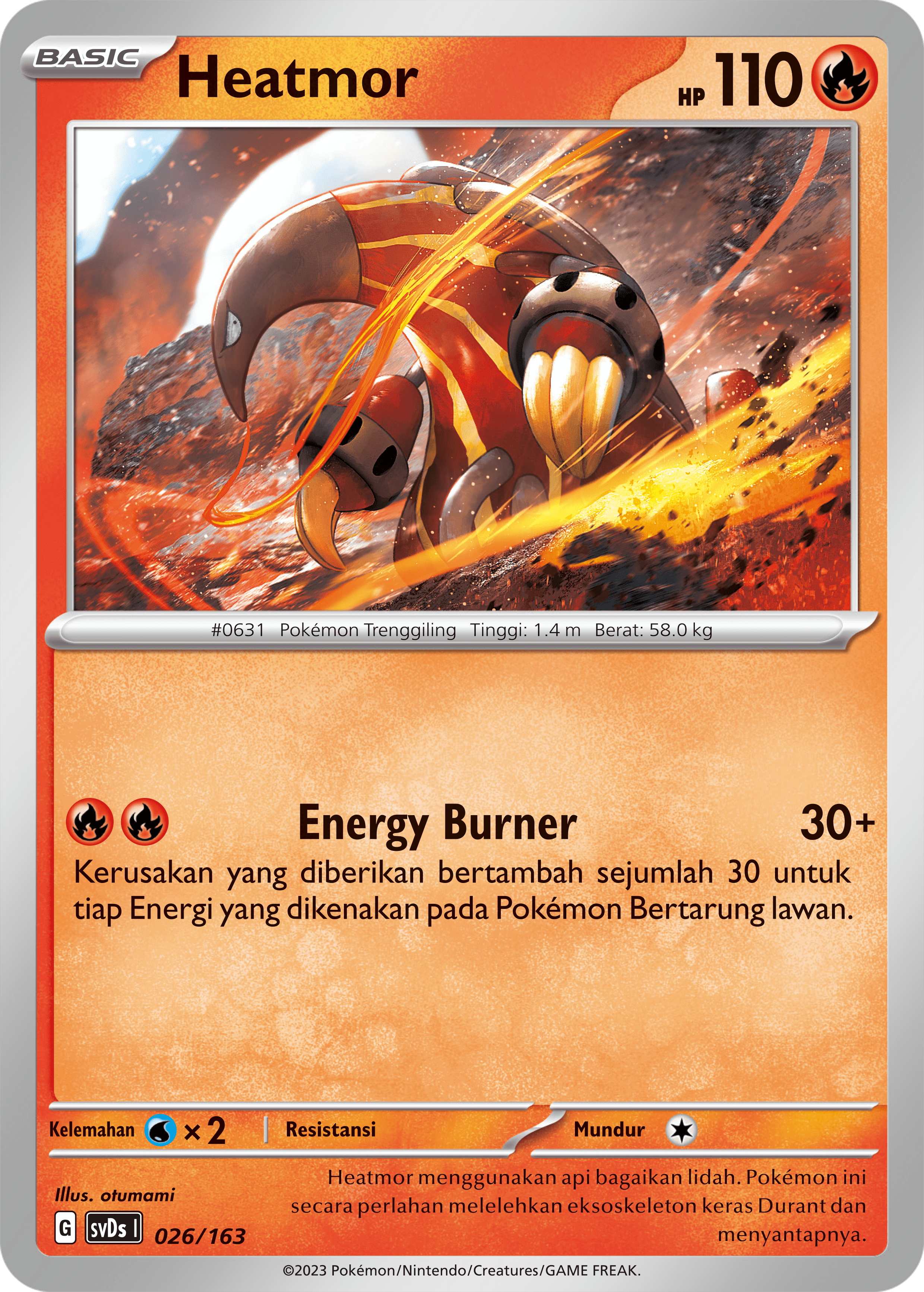 Heatmor 026 — Deck Ringkas ex (Indonesian Pokémon TCG card)