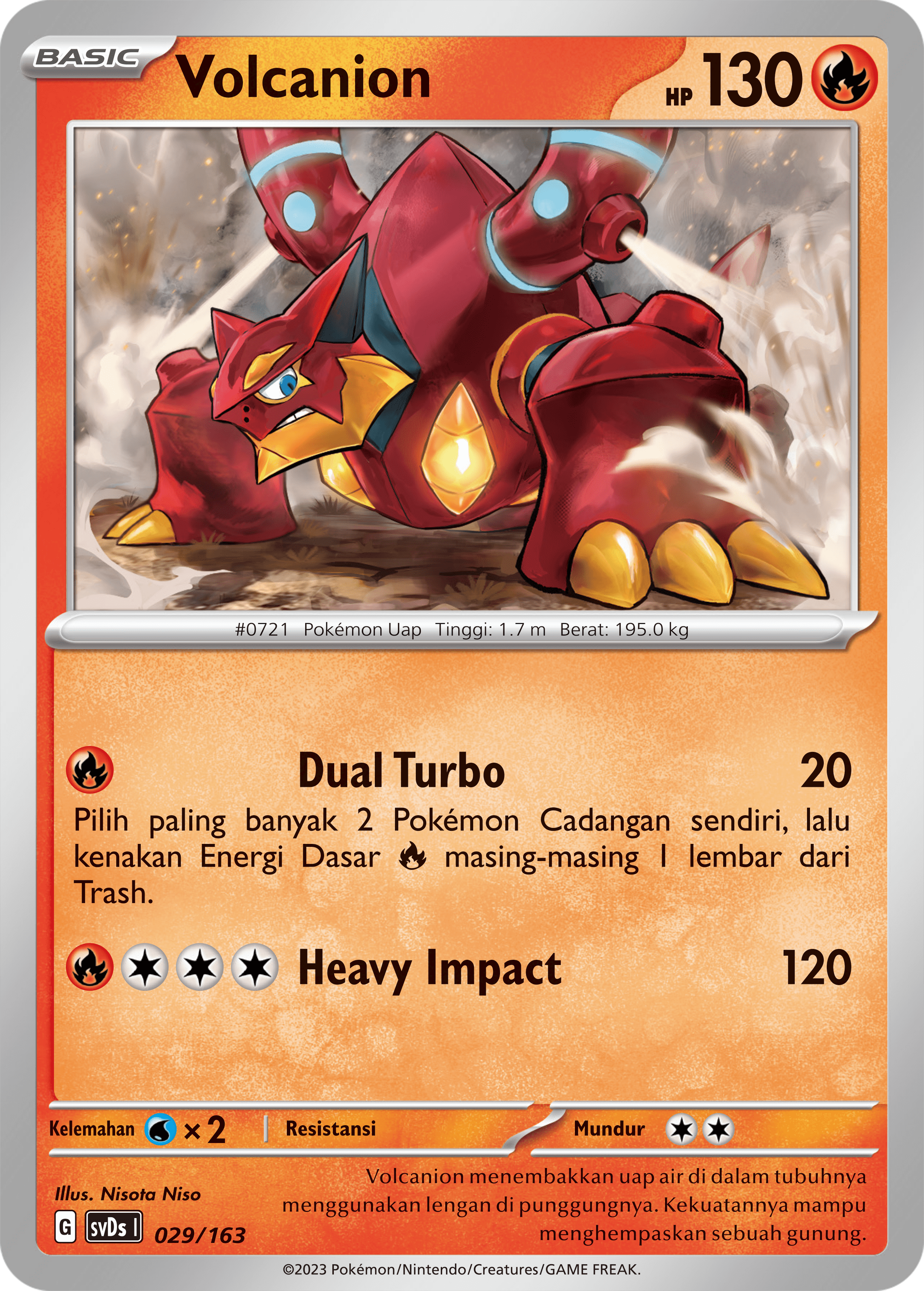 Volcanion 029 — Deck Ringkas ex (Indonesian Pokémon TCG card)