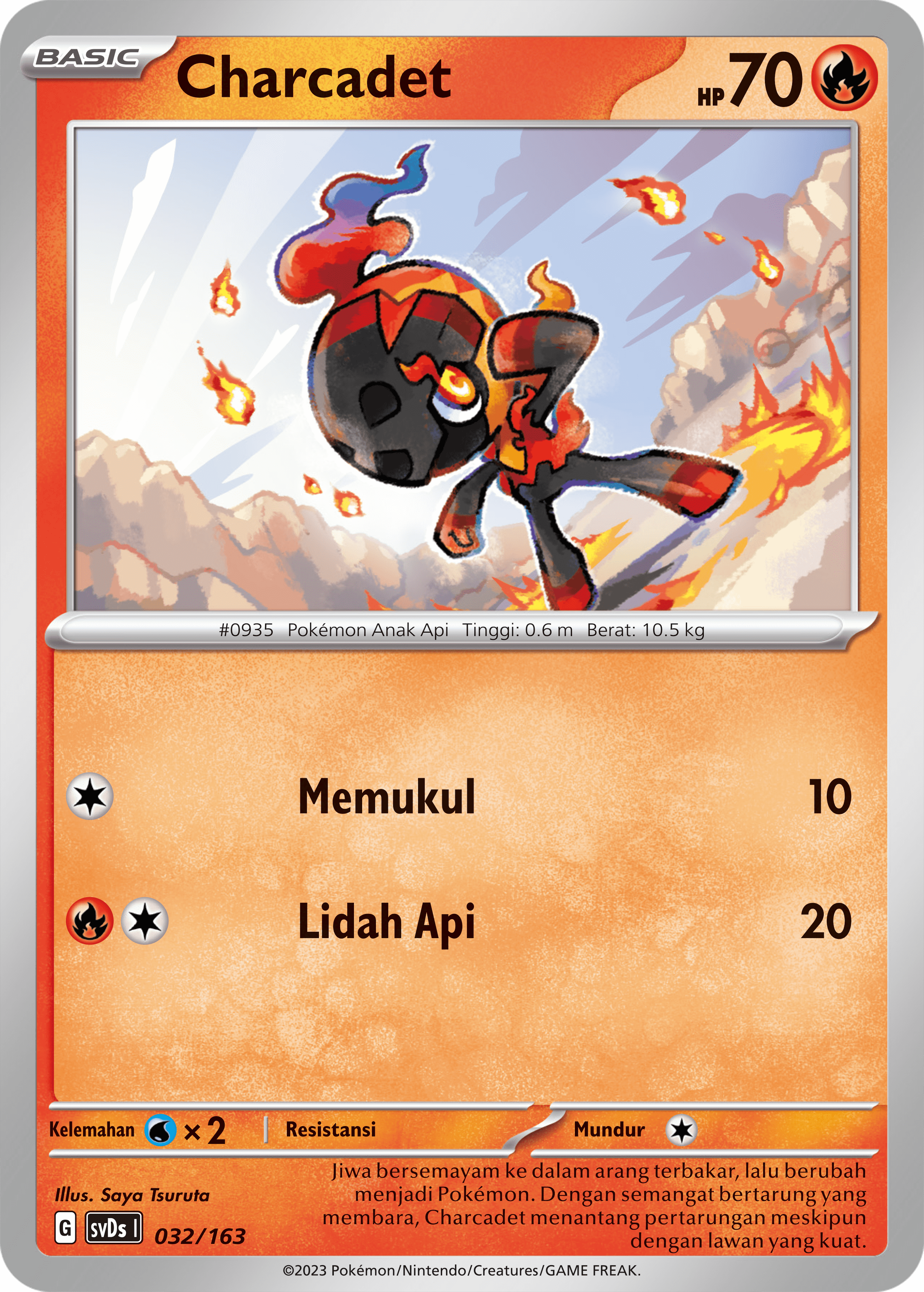 Charcadet 032 — Deck Ringkas ex (Indonesian Pokémon TCG card)