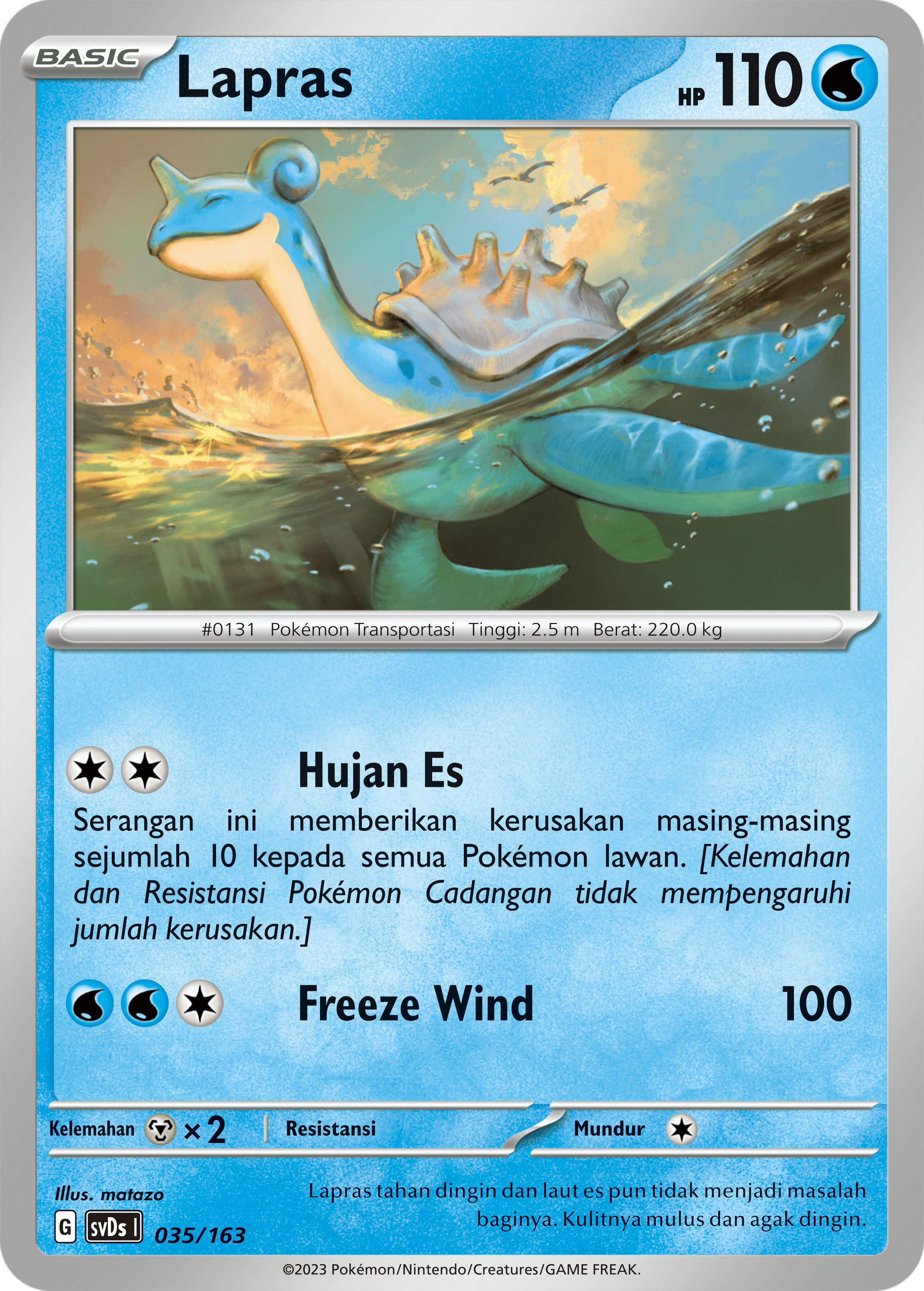 Lapras 035 — Deck Ringkas ex (Indonesian Pokémon TCG card)
