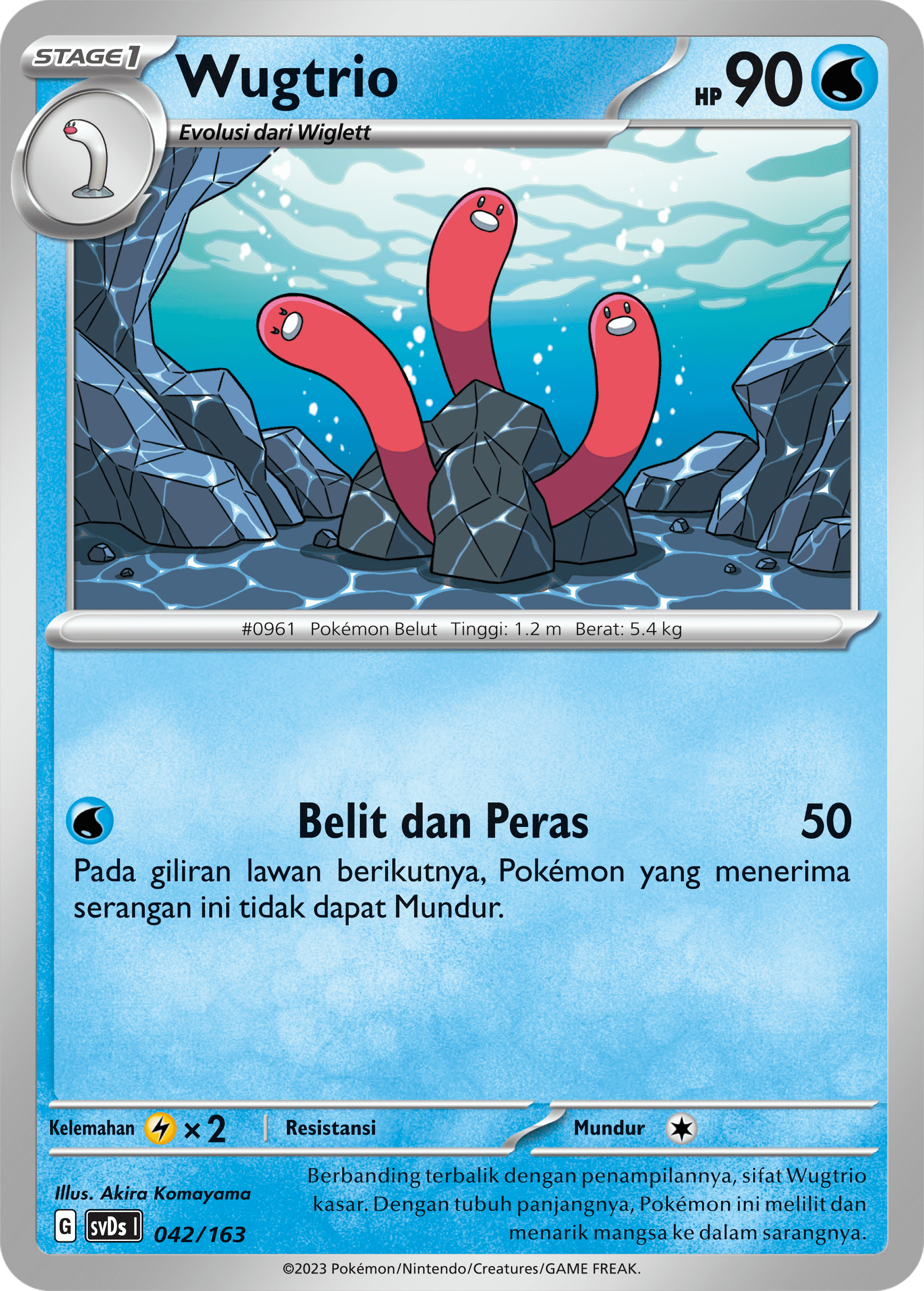 Wugtrio 042 — Deck Ringkas ex (Indonesian Pokémon TCG card)