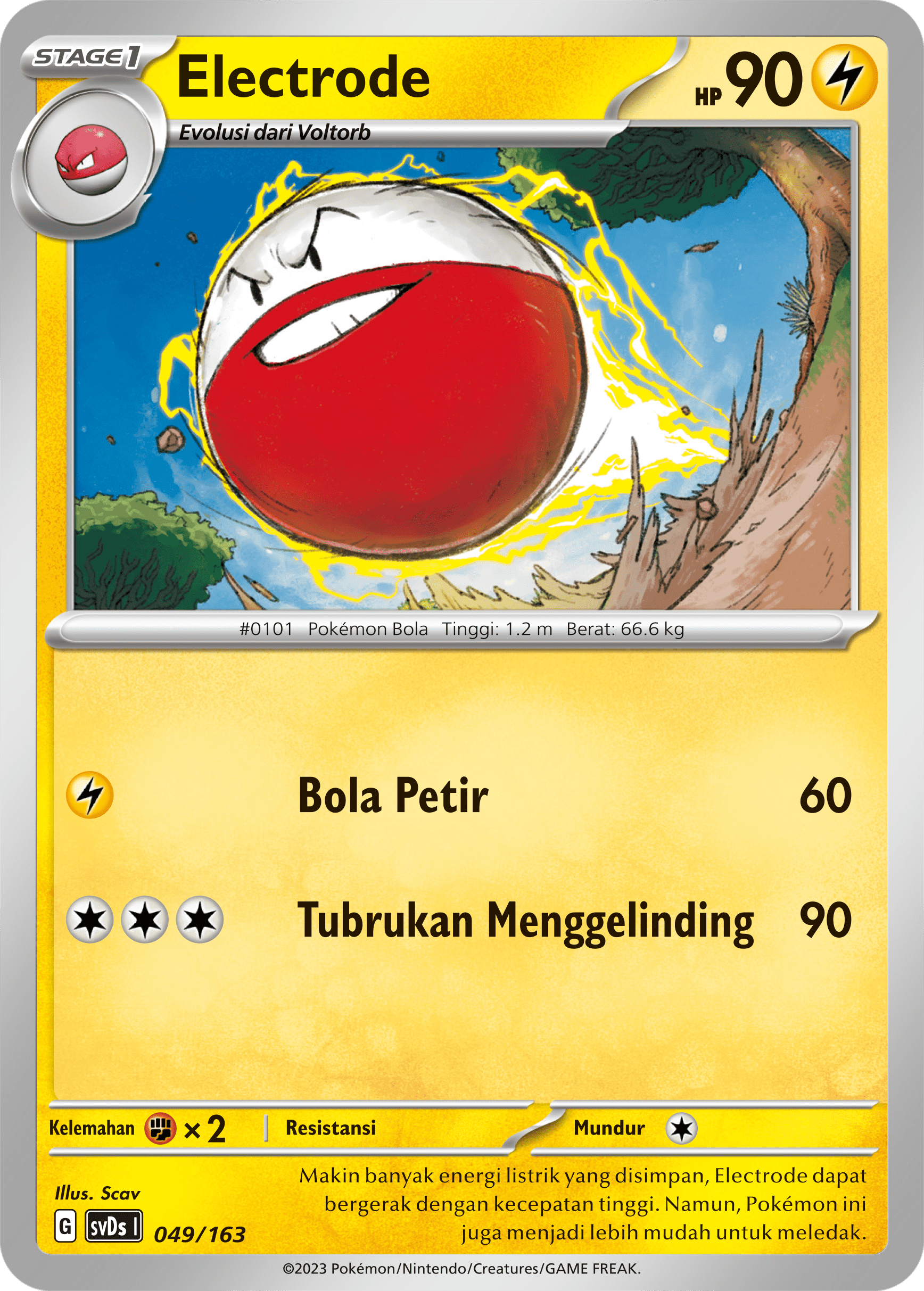 Electrode 049 — Deck Ringkas ex (Indonesian Pokémon TCG card)