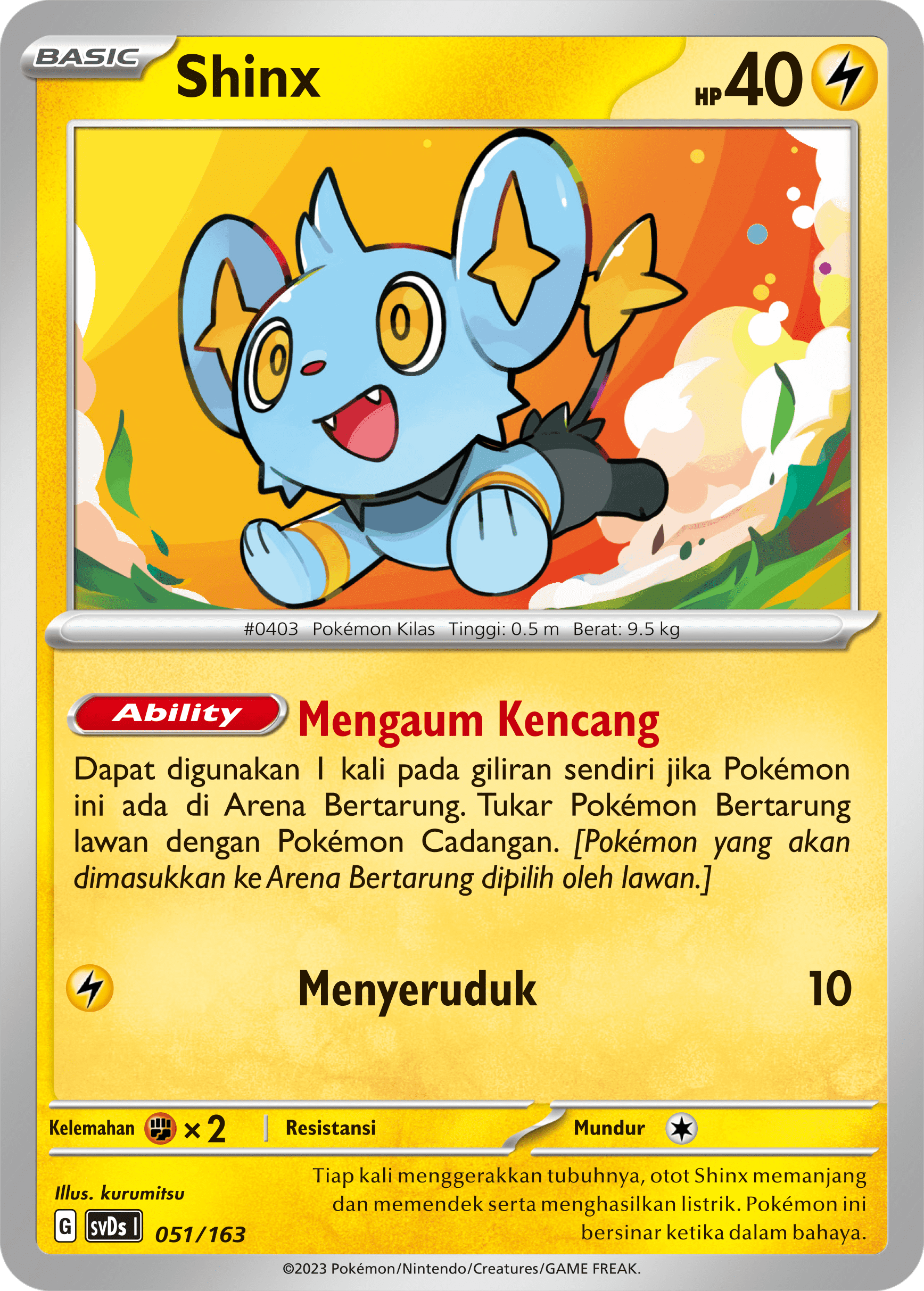 Shinx 051 — Deck Ringkas ex (Indonesian Pokémon TCG card)