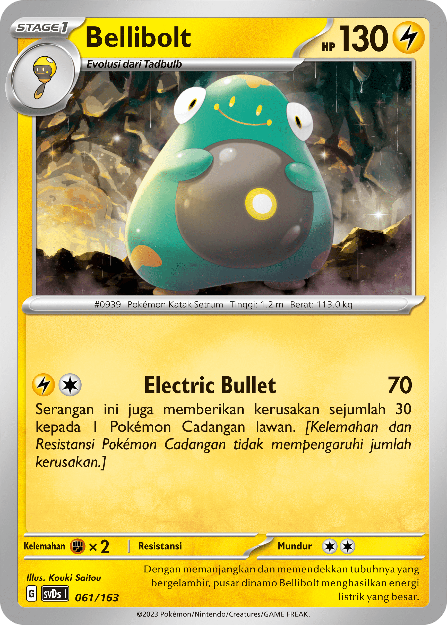 Bellibolt 061 — Deck Ringkas ex (Indonesian Pokémon TCG card)