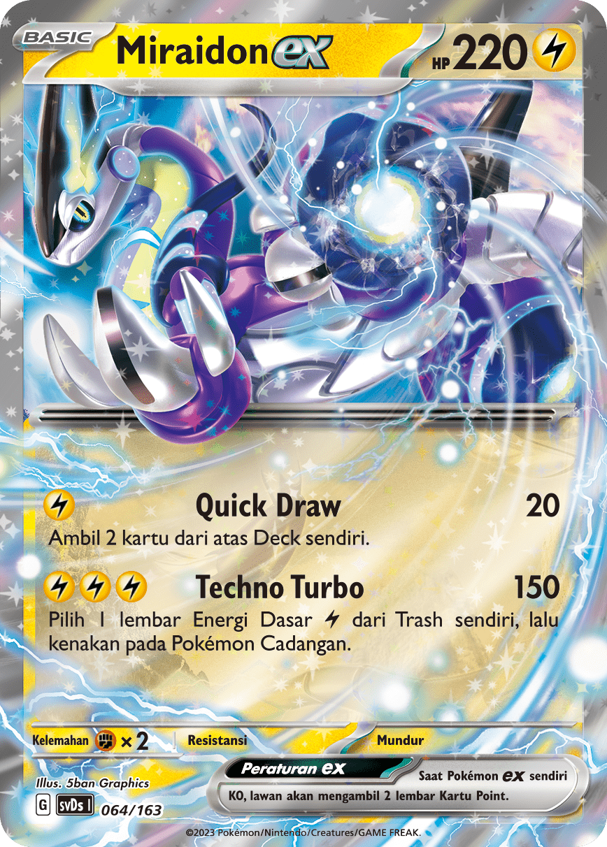 Miraidon ex 064 — Deck Ringkas ex (Indonesian Pokémon TCG card)